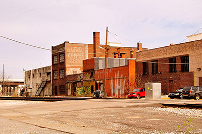 An abandoned rail yard in Knoxville, Tennessee's Historic Old City
